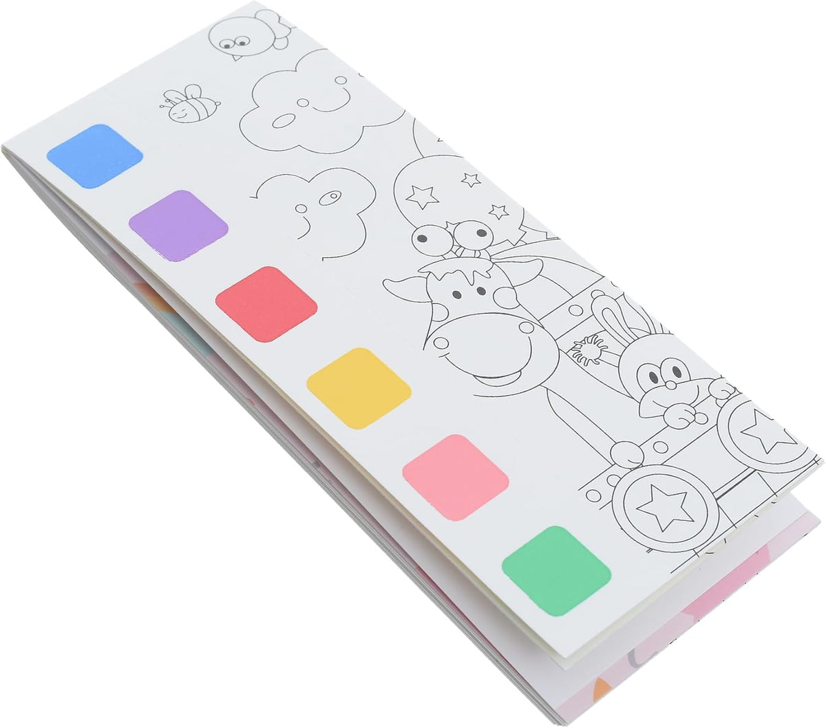 Water Painting Book 12 Pages with Paint Brush